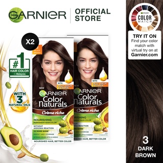 GARNIER ColorNat Cream Hair Color | No Ammonia, Telus Air, 100% Halal  Certified & 3 Natural Oils - Golden Brown x 2 | Shopee Malaysia