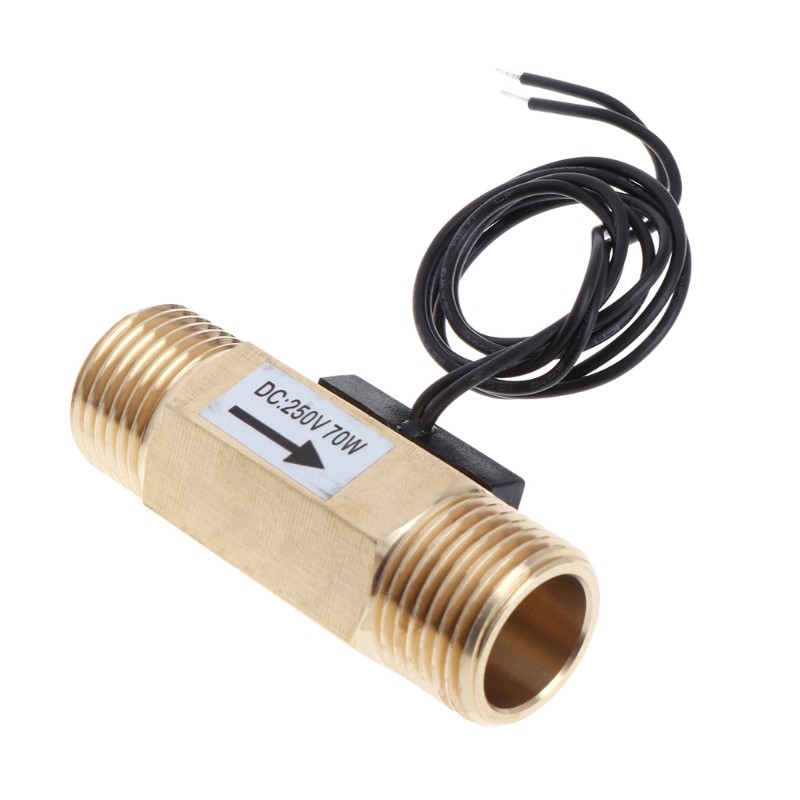 Dc 250v G1 2 Water Flow Sensor Switch Meter Copper Liquid Flow Switch Dn15 70w Shopee Malaysia