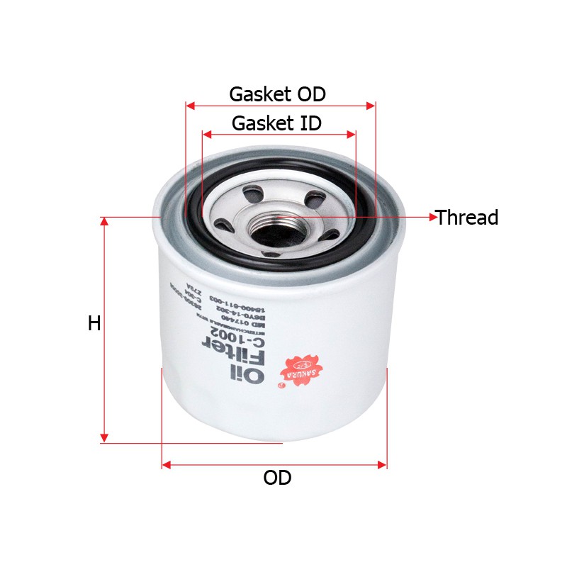 Sakura Oil Filter C 1002 Shopee Malaysia