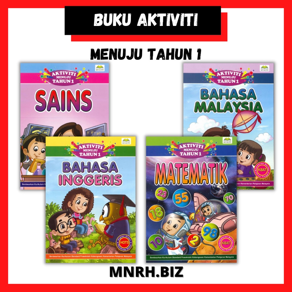 Buku Aktiviti Menuju Tahun 1 Buku Latihan Kanakkanak Sains/Bahasa