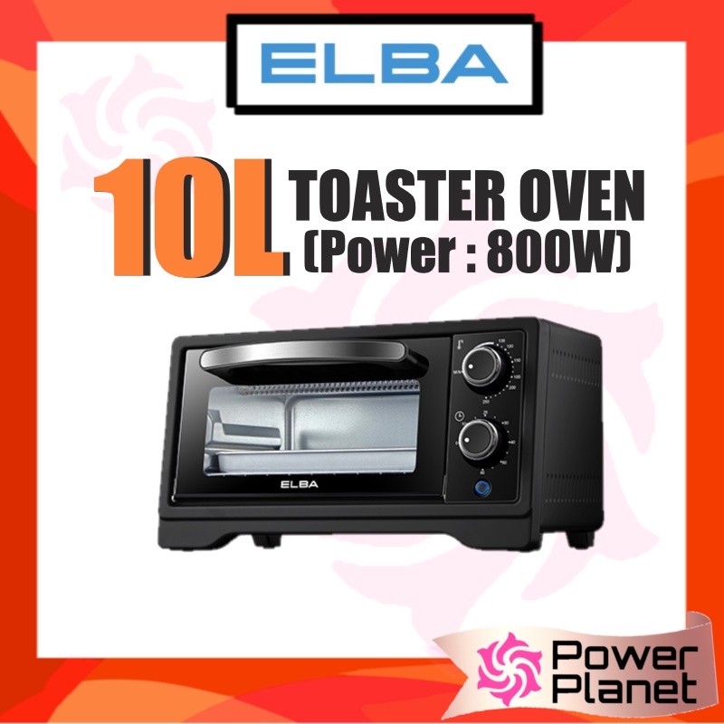 Elba 10L Toaster Oven EOTJ1089(BK) 800w Black EOTJ1089BK Shopee Malaysia
