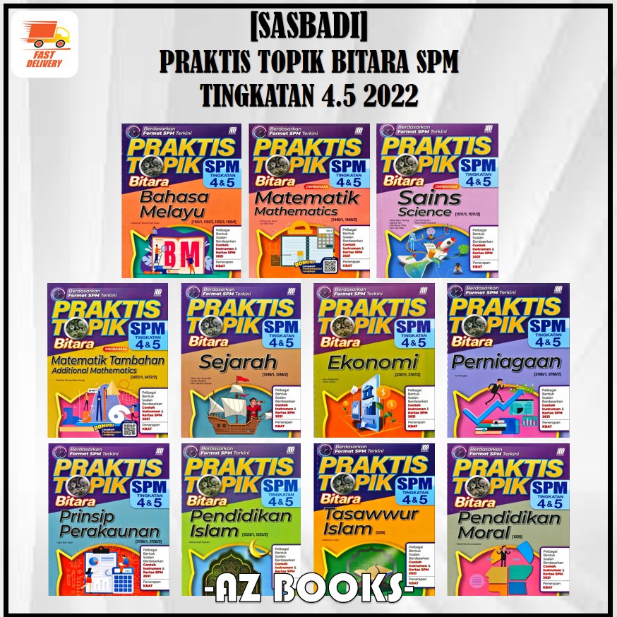 [az] Sasbadi Praktis Topik Bitara Spm Tingkatan 4 5 2022 Shopee Malaysia