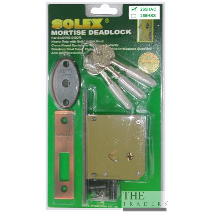 100 Original Solex 265hss 265hac Mortise Deadlock Shopee Malaysia