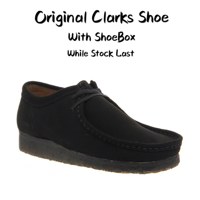 all black clarks wallabees