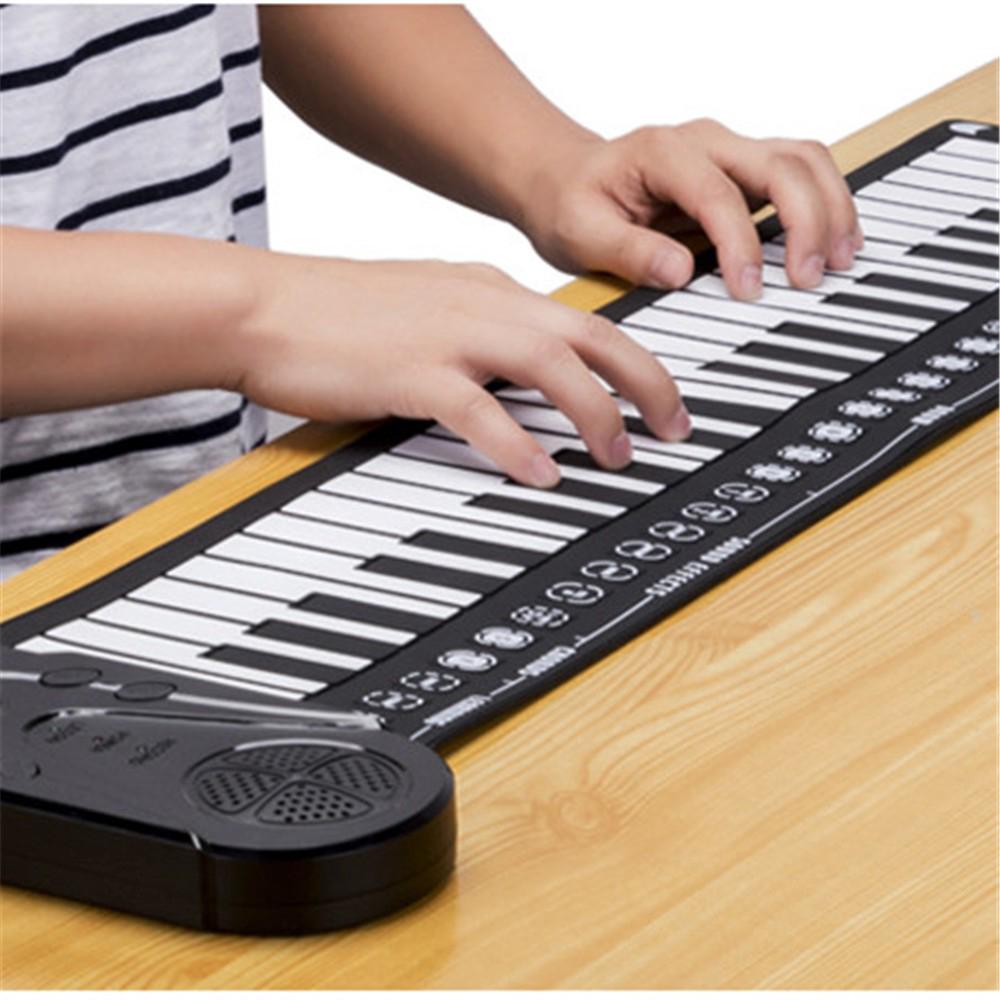 E-SONIC Portable 49 Keys Roll Up Electronic Piano Flexible Foldable ...