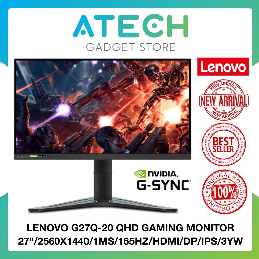 LENOVO G27Q-20 QHD GAMING MONITOR 27