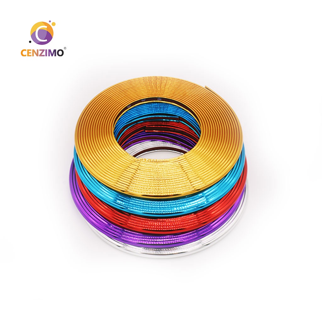 8M Car Hub Trim Decoration Car Interior Exterior Moulding Strip Anti