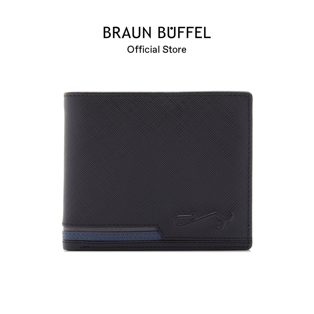 Braun Buffel Big Money Men's 8 Cards Wallet In Black