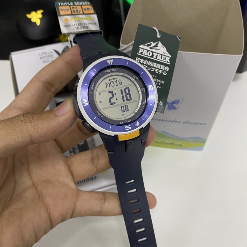 Original Japan Set Protrek Prg 330sd 2jr Prg 330sd 2 Triple Sensor Japan Nature Conversation Association Collab Shopee Malaysia