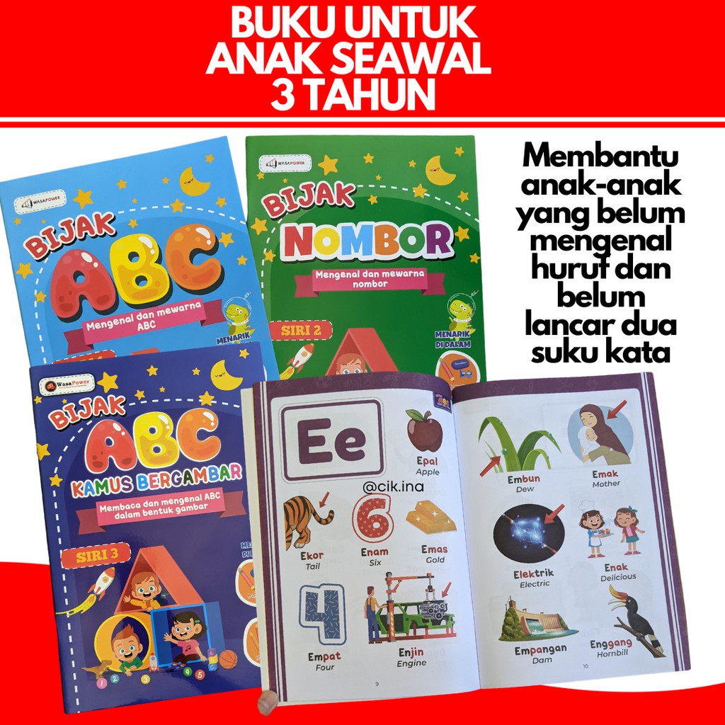 Buy BUKU KHAS UNTUK ANAK TADIKA BELAJAR MEMBACA DAN MENULIS LENGKAP