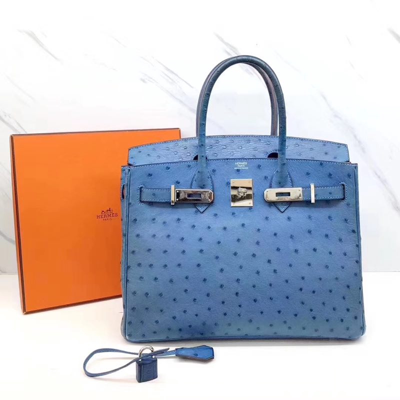 ostrich leather birkin bag