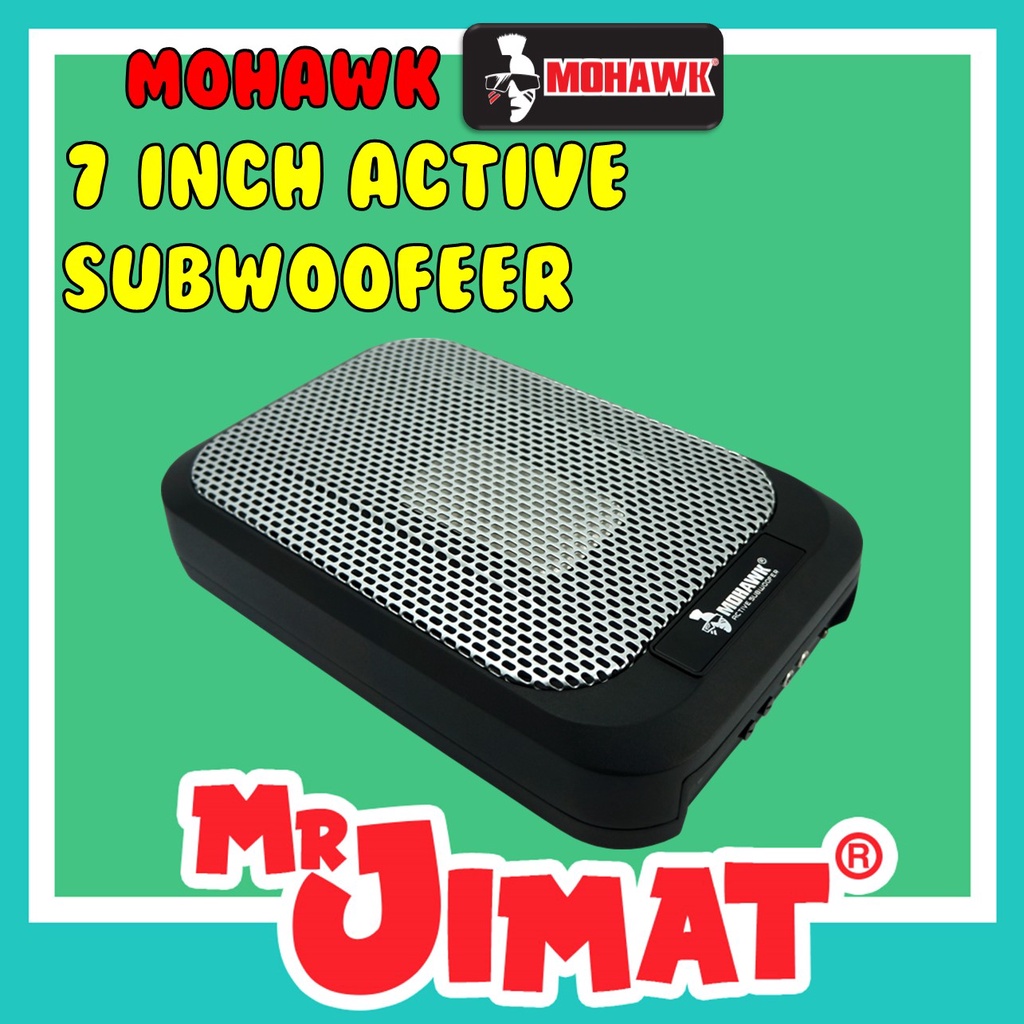 MOHAWK CAR AUDIO MOHAWK1 SERIES 7 X 9 INCH ACTIVE SUBWOOFER, 1200W