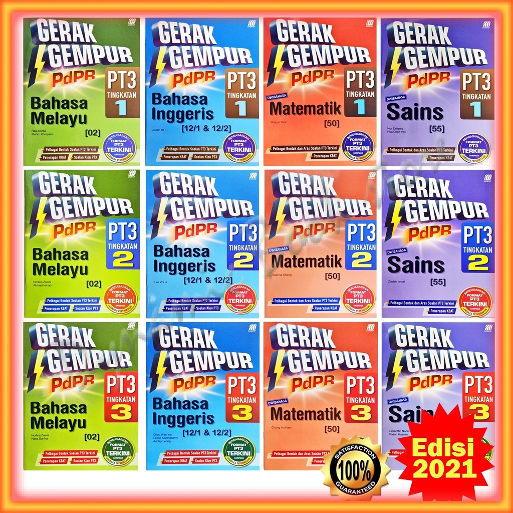 Buku Latihan Gerak Gempur Pdpr Tingkatan 1 2 3 Edisi 2021 Bahasa Melayu Bahasa Inggeris Matematik Sains Shopee Malaysia