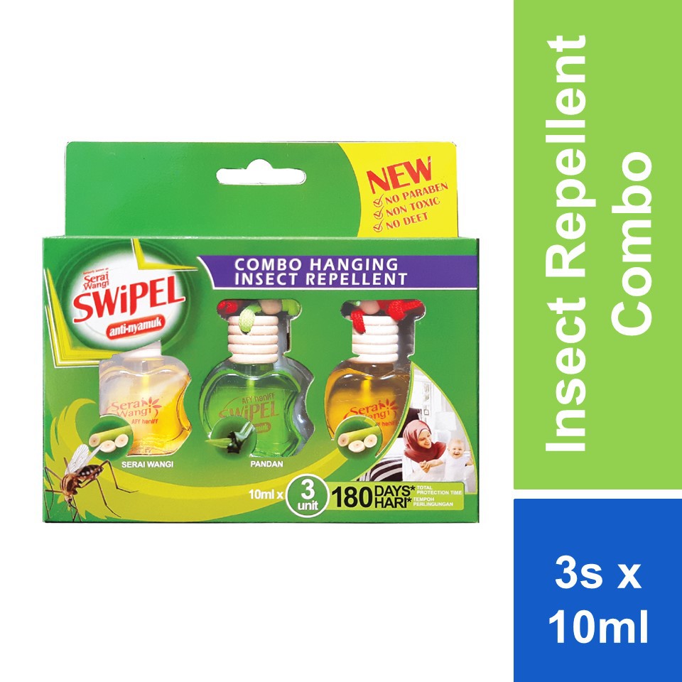 Swipel Insect Repellent Hanging Combo 3x10ml Shopee Malaysia