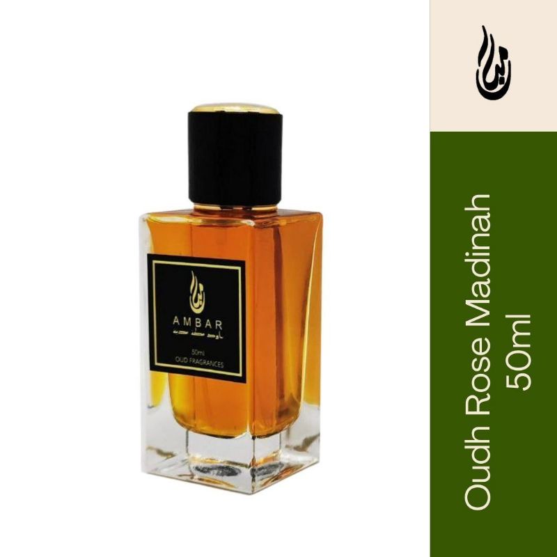 Oudh Rose Madinah (50ml) + 2 Free gift Wangian Masjid Nabawi/ Arabian Perfume / Oud Makkah