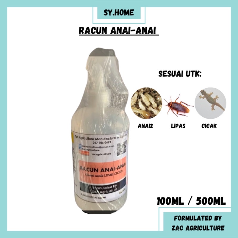 Ubat Racun Anai Anai Repellent Spray 100ml 500ml Ubat Bunuh Elak