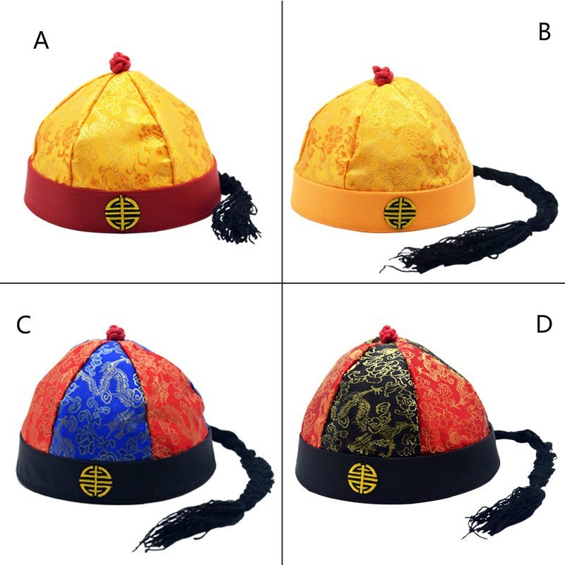 Chinese hat melon leather braid emperor hat ancient drama brother prince hat