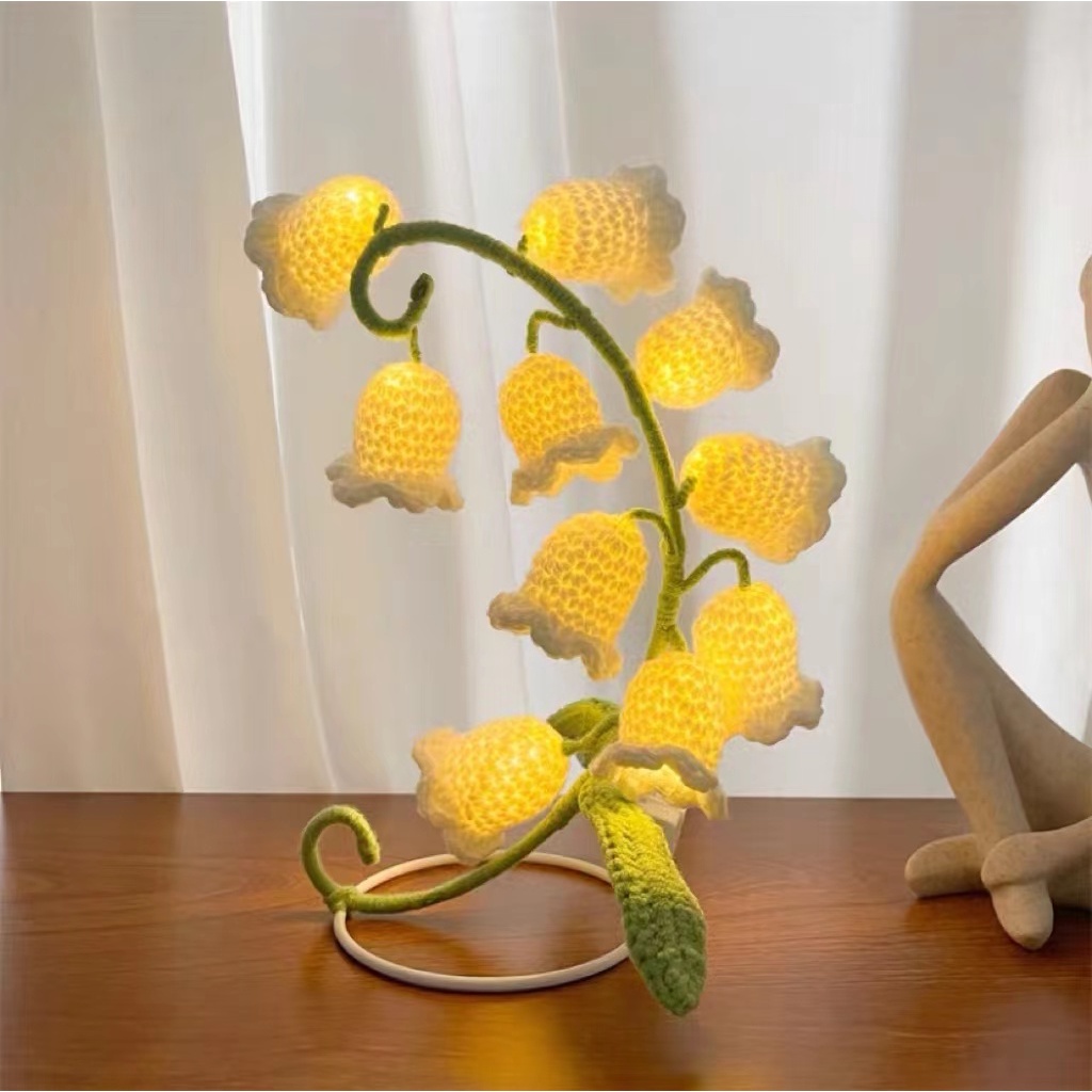 Crochet Wool night light 100 HandKnitted Lily Of The Valley Night