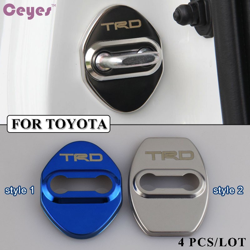 Stainless Steel Car Door Lock Cover For Trd Toyota Auot