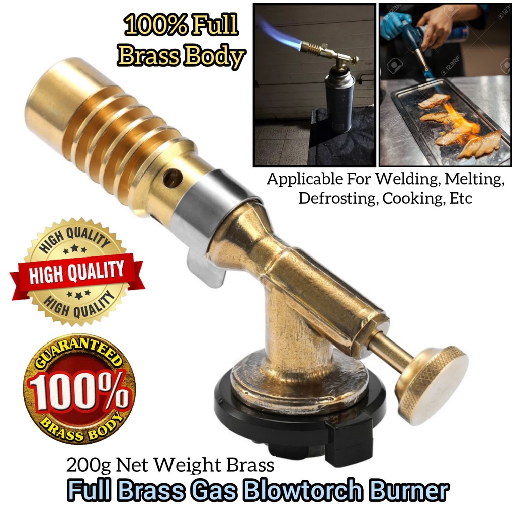 Brass Body Gas Torque Blow Torch Burner For Camping , Cooking , Welding Usage