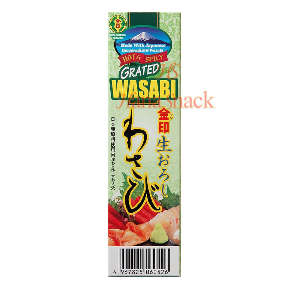 Kinjirushi Grated Wasabi Tube Hot & Spicy Nama Oroshi Wasabi 43g
