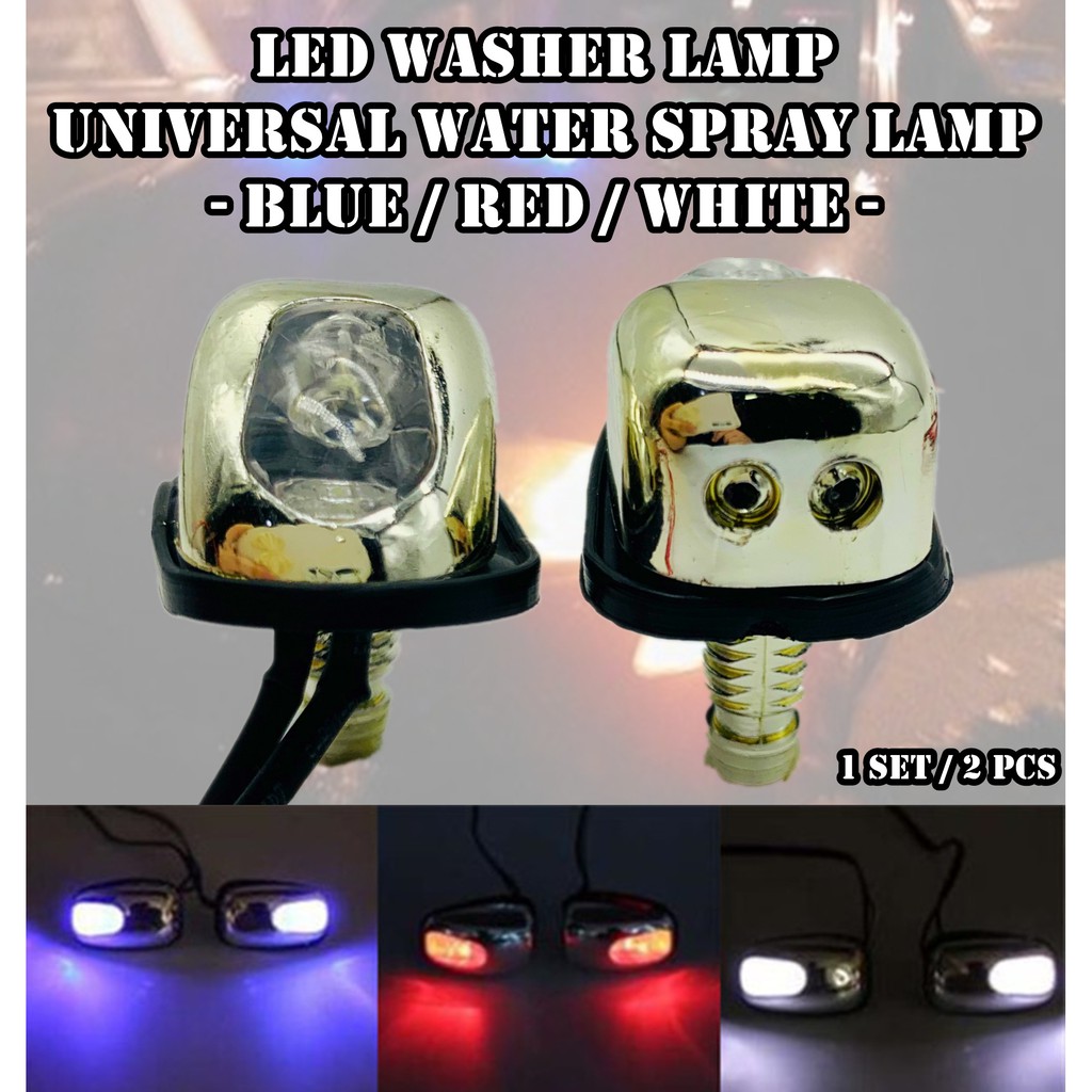 Universal Light Lamp Windshield Jet Spray Nozzle Wiper Washer Eyes