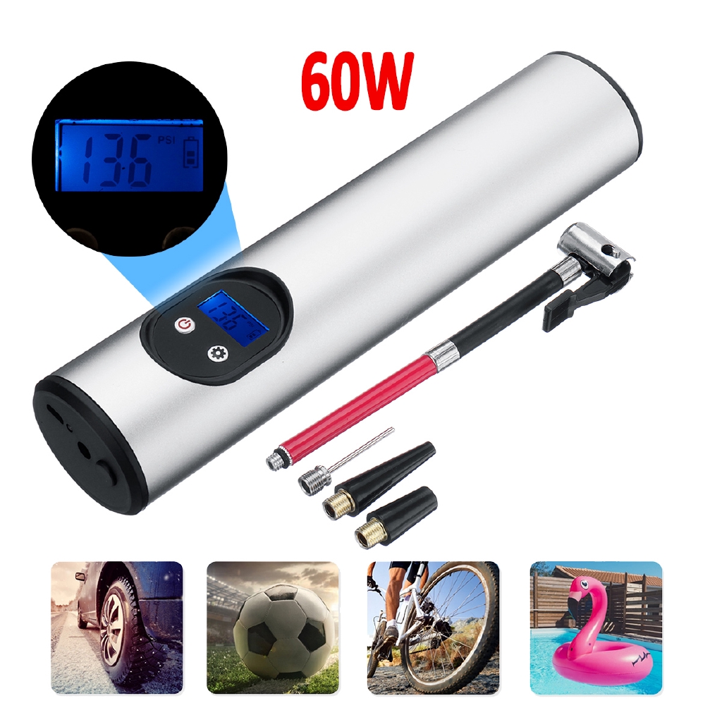 Wireless Portable Air Pump Electric Rechargeable Car Bike Bicycle Tire