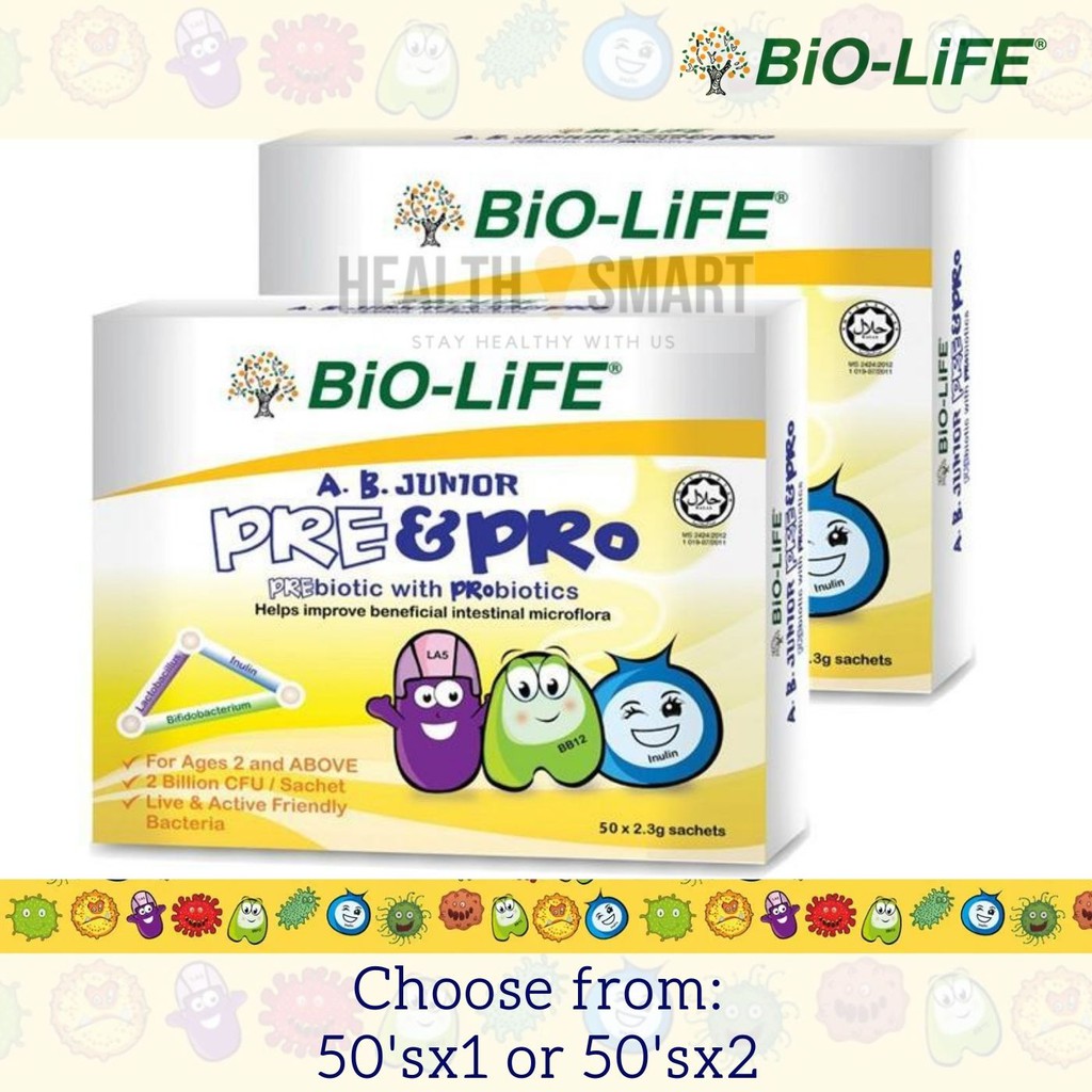 [Exp:03/2021]Bio-Life A B Junior Pre & Pro Probiotics [50's/50'sx2 ...