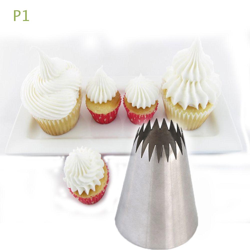P1 Kitchen Accessories Stainless Steel Pastry Tips Cupcake Icing Piping Nozzles Shopee Malaysia