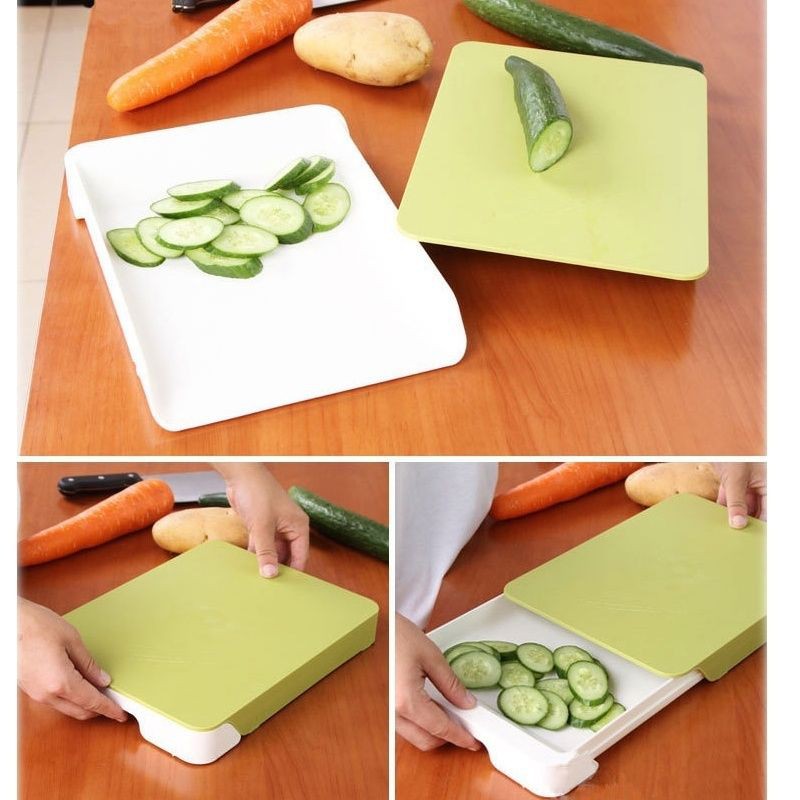 Kitchen Tools Cutting Board Drawer Type Plastic Vegetable Chopping