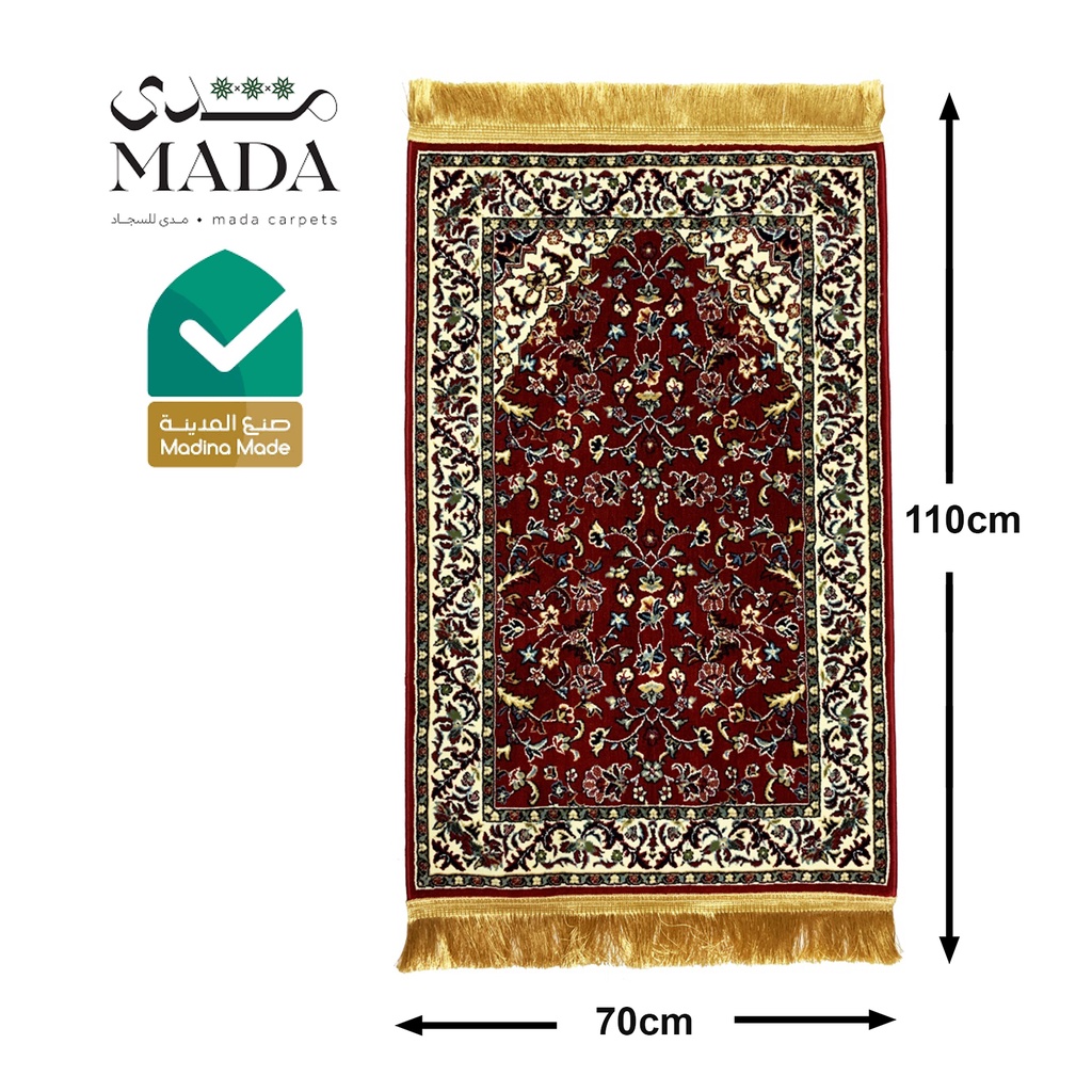 SEJADAH RAUDAH RAUDHAH ORIGINAL DESIGN MASJID NABAWI MADINAH MERAH ...