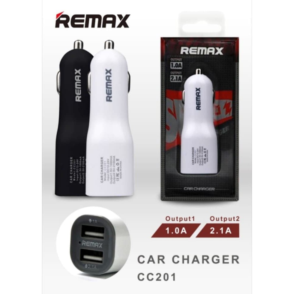 100% ORIGINAL REMAX CC201 Dual USB Port 2.1 A Output Car Charger CC-201 | Shopee Malaysia