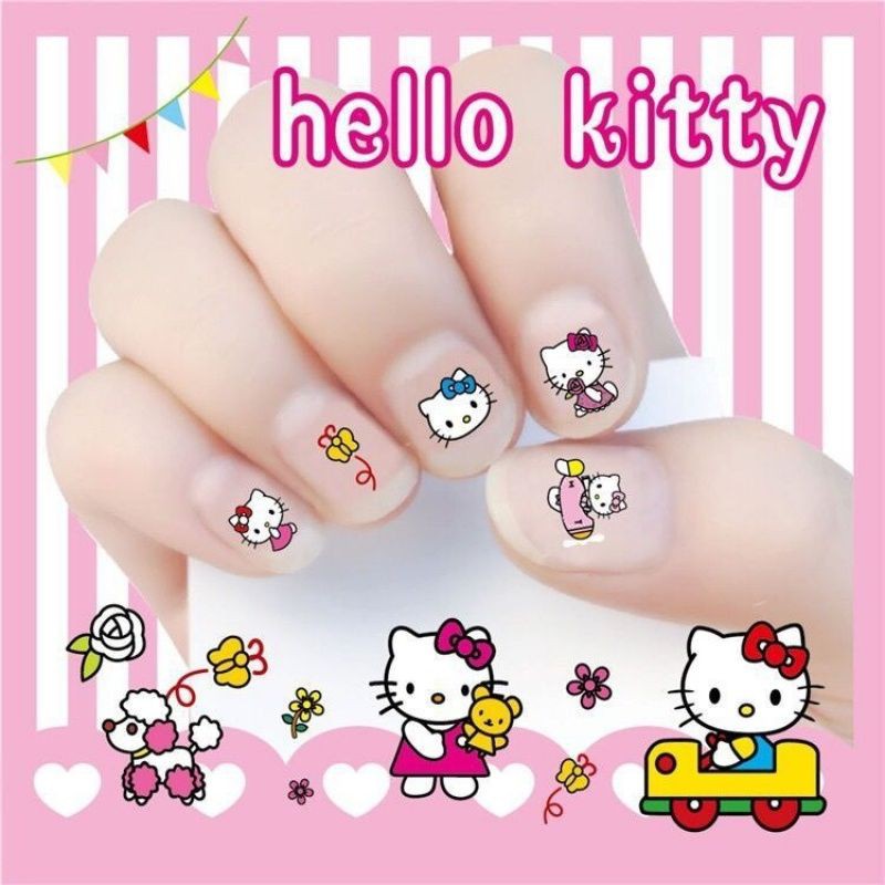 3D Kids Nail Sticker🌻 Hello Kitty Sticker 3D Nail Sticker🌻Nail Art |  Shopee Malaysia