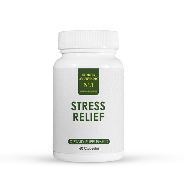 Siddha Ayurvedic No.1 Stress Relief (60 Capsules) - Natural Herbal ...