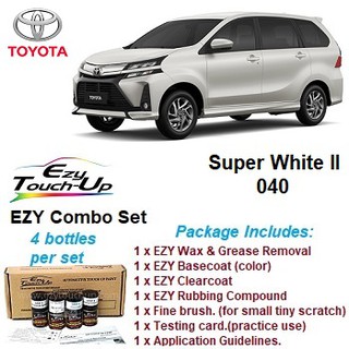 TOYOTA AVANZA Original Touch Up Paint - EZY Touch Up Combo Set- Touch Up  Paint- Scratch Removal- Calar Kereta