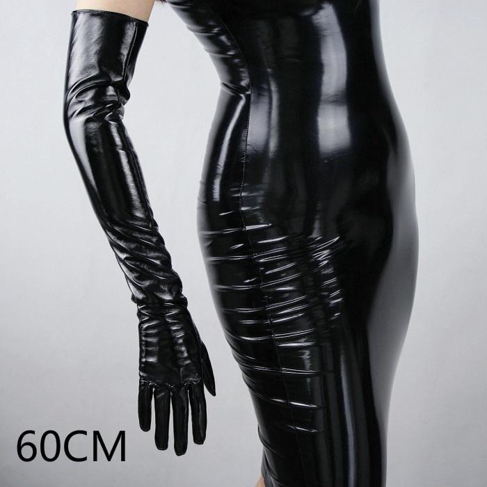 wet leather gloves