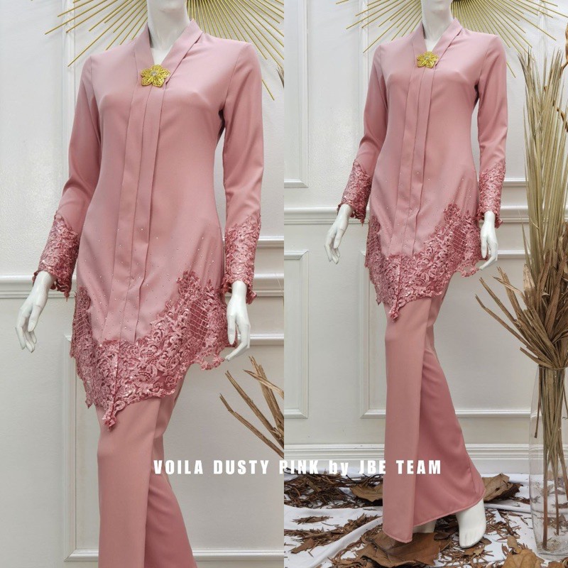 Buy Voila S M L Xl Kebaya Labuh With Patch Lace Seetracker Malaysia