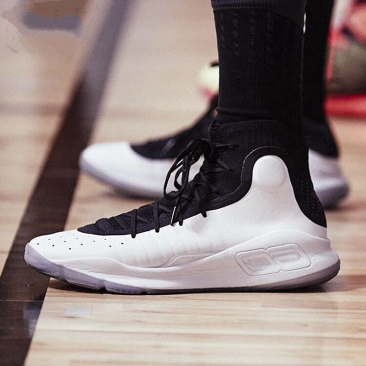 under armour curry 4 black white