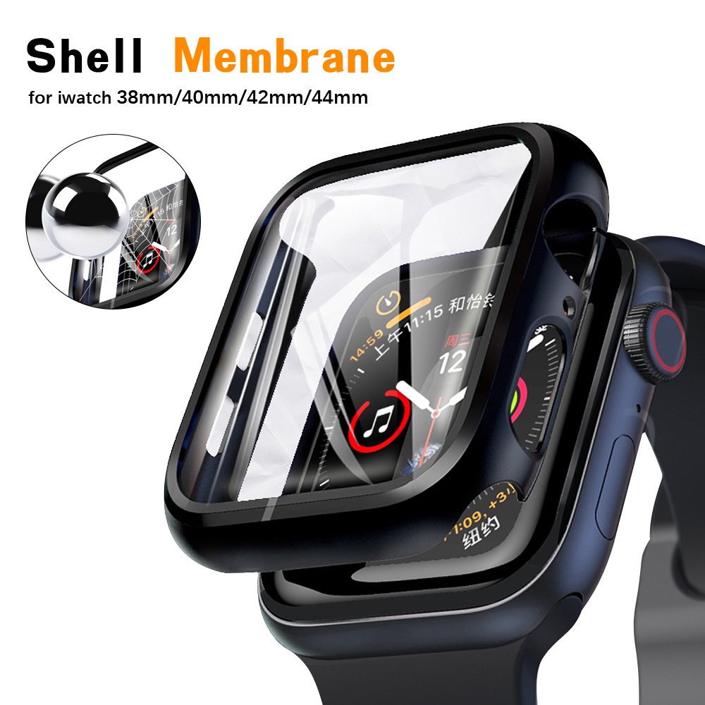 Glass+Cover Apple watch 45mm 41mm 44mm 40mm Iwatch series 7 6 5 4 se Accessories protective shell frame