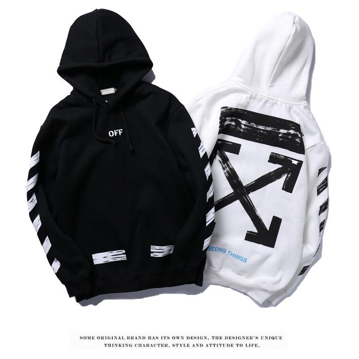 off white see things hoodie