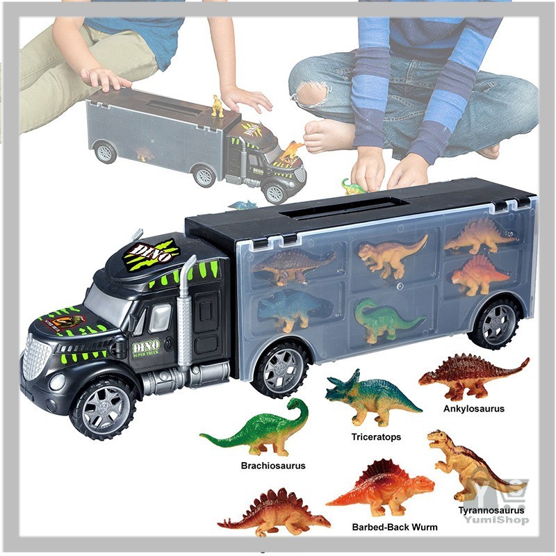Car toys Diecast dinosaur cars Truck toys Transport vehicles Shopee