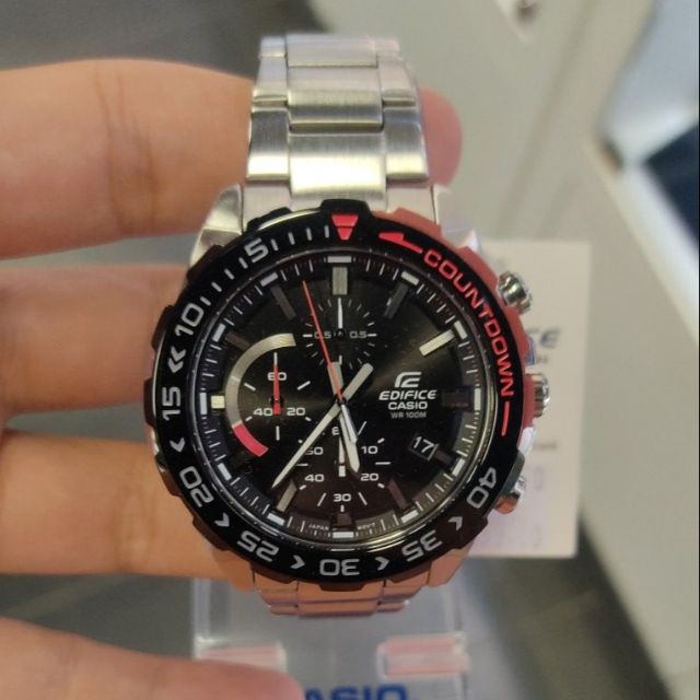 casio chronograph water 100m resist