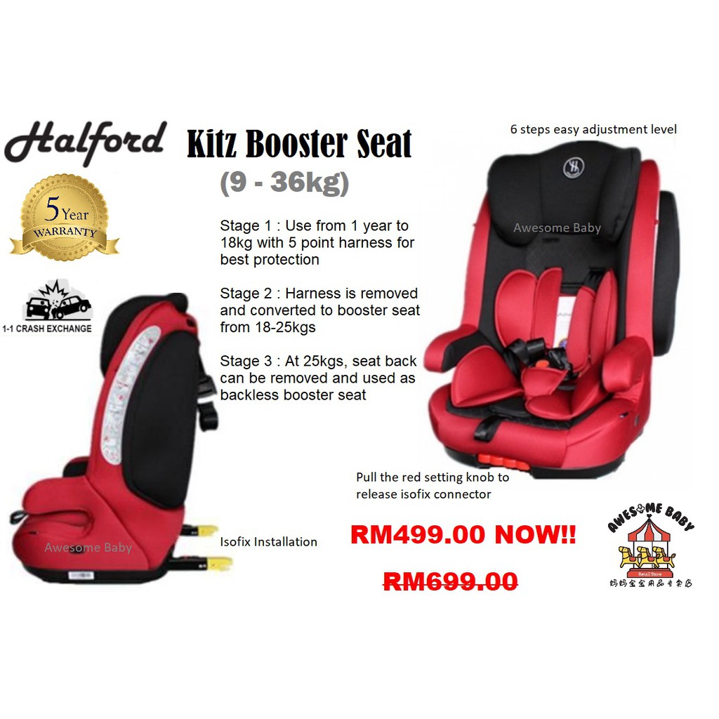 halfords isofix car seats