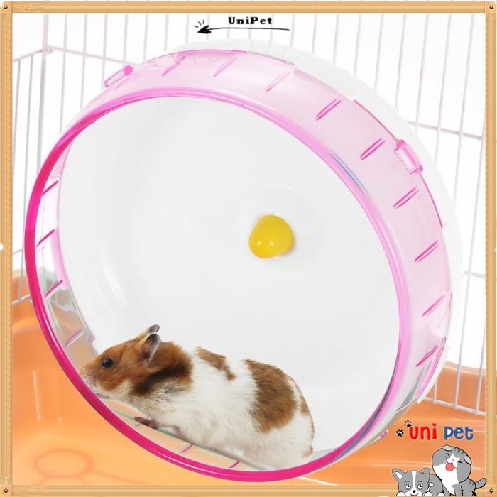 Hamster Swing Wooden Pet Exercise Running Wheel Toy 2 Pcs Hamster Wheel Toy Silent Spinner for Syrian Hamsters Rats Hedgehog Chinchilla Guinea Pig Ferret Mice 