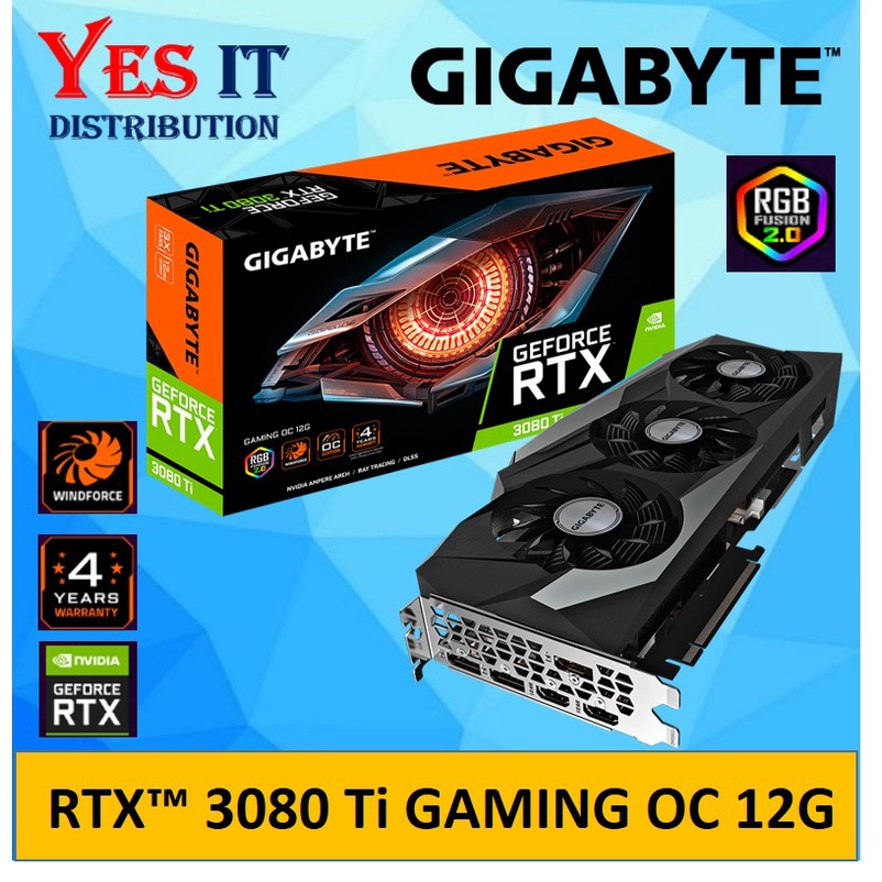 GIGABYTE GEFORCE RTX™ 3080 Ti GAMING OC 12G GRAPHICS CARD (GV ...