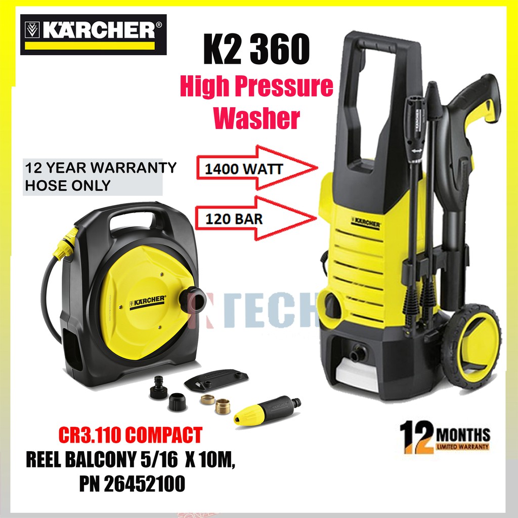 Karcher K2 360 High Pressure Washer My Power Tools