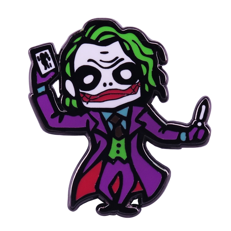 Dark Knight Joker badge pin American psychological thriller film brooch |  Shopee Malaysia