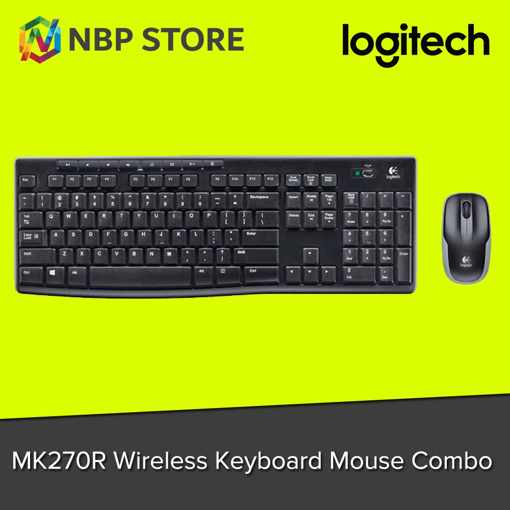 Logitech MK270R Wireless Keyboard Mouse Combo (920-006314) | Shopee ...