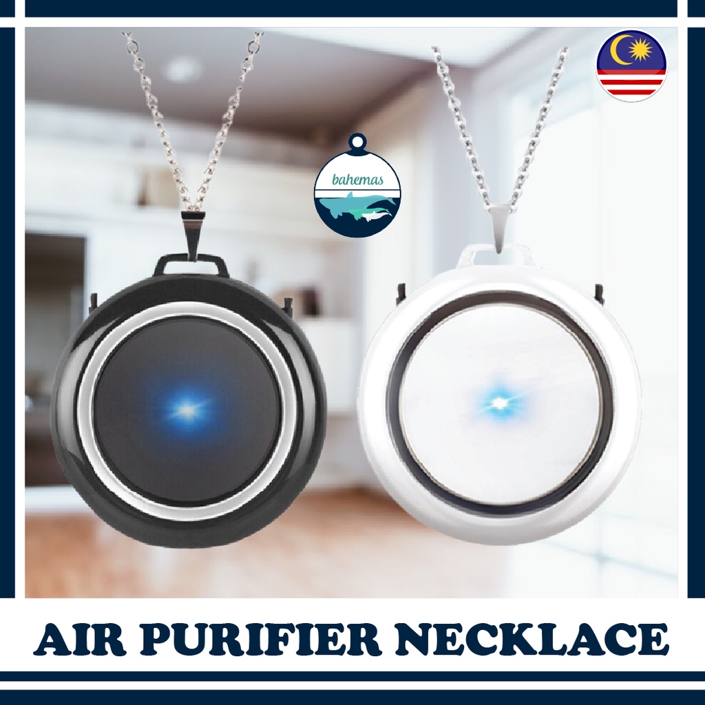 Personal Air Purifier Necklace Wearable Mini Portable Negative Ion Generator for AdultsKids [Malaysia Seller Ready Stock