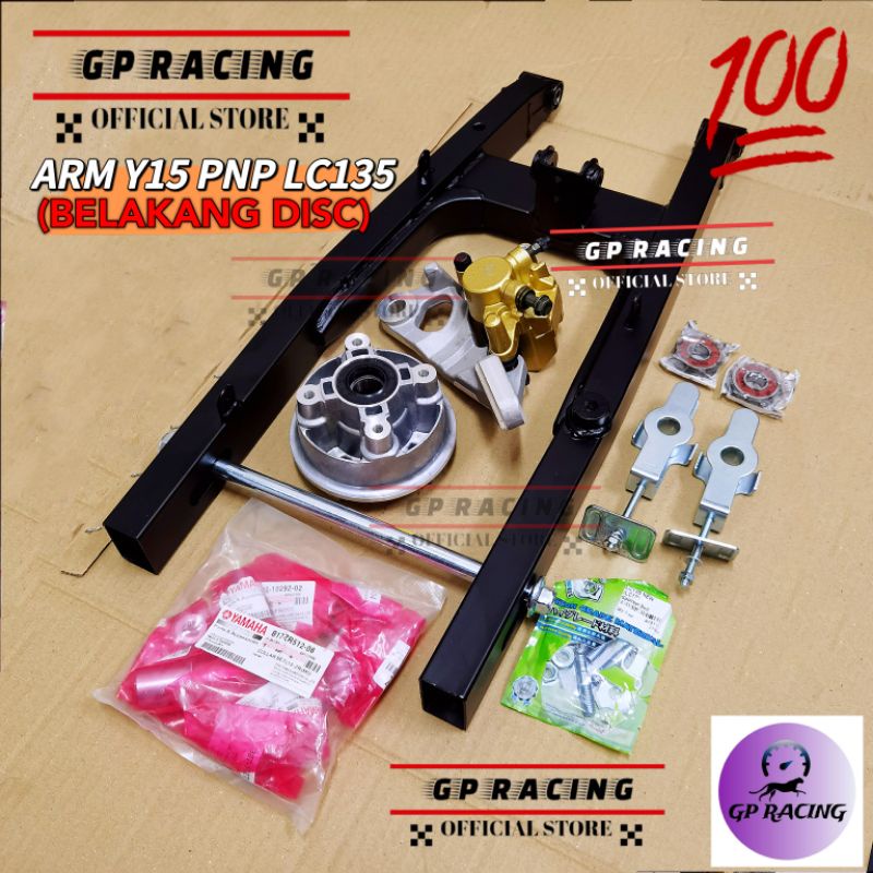 SWING ARM Y15ZR PNP LC135 (BELAKANG DISC) ARM FULL SET "GP RACING